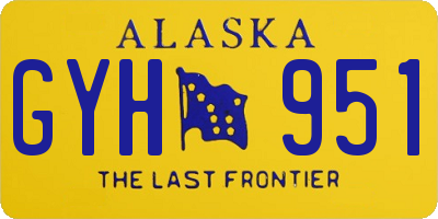 AK license plate GYH951
