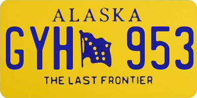 AK license plate GYH953