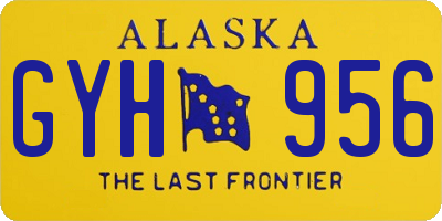 AK license plate GYH956