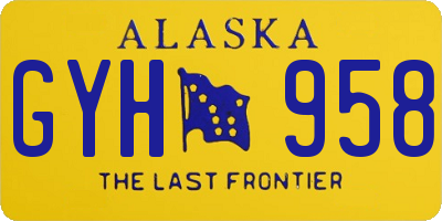 AK license plate GYH958
