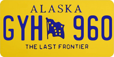 AK license plate GYH960