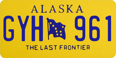 AK license plate GYH961