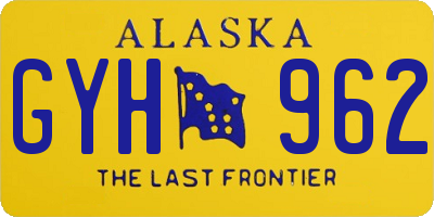 AK license plate GYH962
