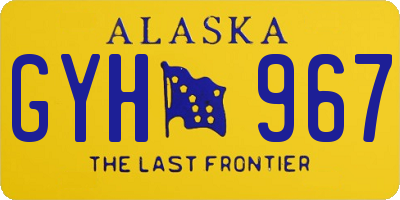 AK license plate GYH967