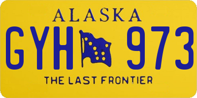 AK license plate GYH973