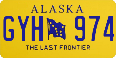 AK license plate GYH974