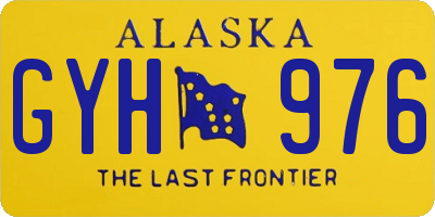 AK license plate GYH976