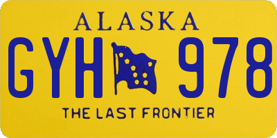 AK license plate GYH978