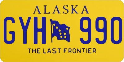 AK license plate GYH990