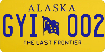 AK license plate GYI002
