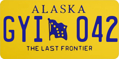 AK license plate GYI042