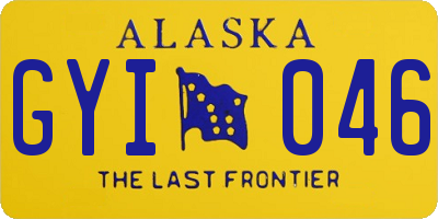 AK license plate GYI046