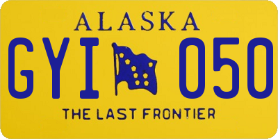 AK license plate GYI050