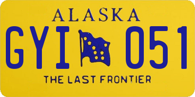 AK license plate GYI051
