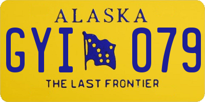 AK license plate GYI079