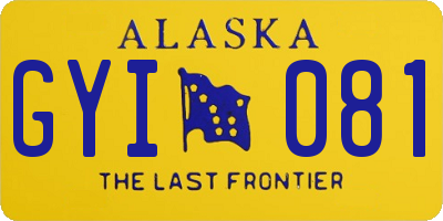 AK license plate GYI081