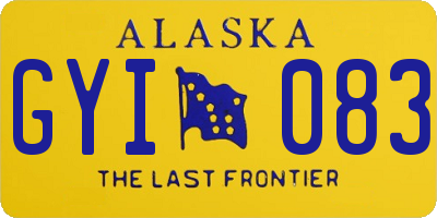 AK license plate GYI083
