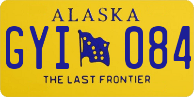 AK license plate GYI084