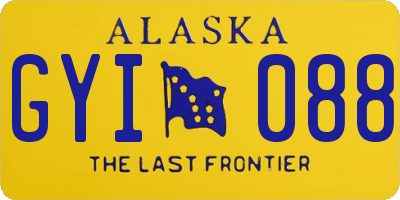 AK license plate GYI088