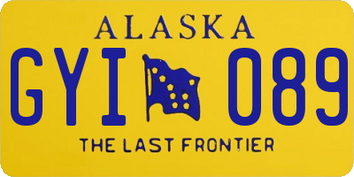 AK license plate GYI089