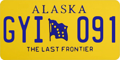 AK license plate GYI091