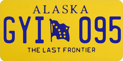 AK license plate GYI095