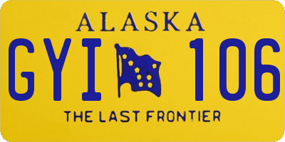 AK license plate GYI106