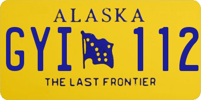 AK license plate GYI112