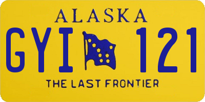 AK license plate GYI121