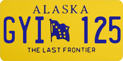 AK license plate GYI125