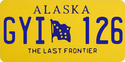 AK license plate GYI126