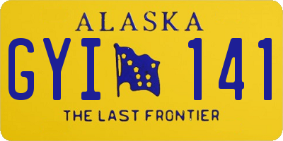 AK license plate GYI141