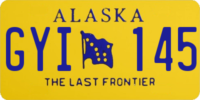 AK license plate GYI145