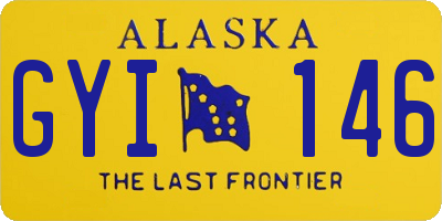 AK license plate GYI146