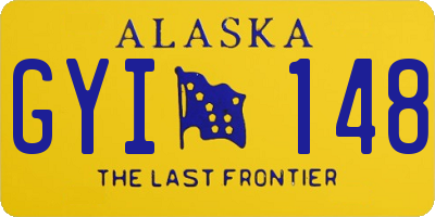 AK license plate GYI148