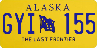 AK license plate GYI155