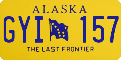 AK license plate GYI157