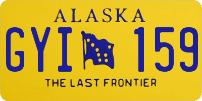 AK license plate GYI159