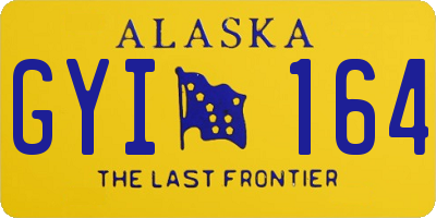 AK license plate GYI164