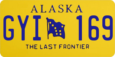 AK license plate GYI169
