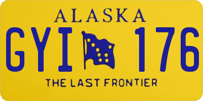 AK license plate GYI176