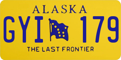 AK license plate GYI179