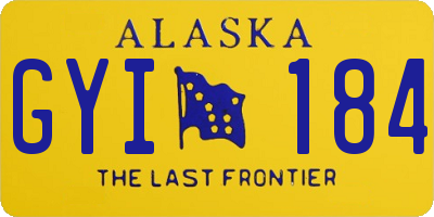 AK license plate GYI184