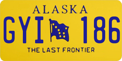 AK license plate GYI186