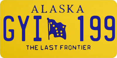 AK license plate GYI199