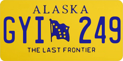 AK license plate GYI249