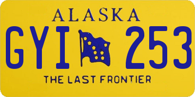 AK license plate GYI253