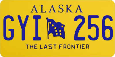 AK license plate GYI256