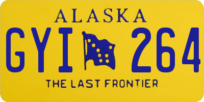 AK license plate GYI264