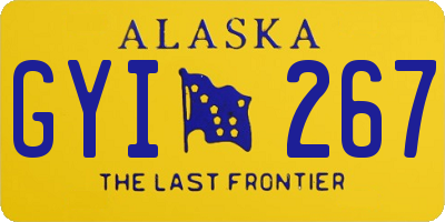 AK license plate GYI267